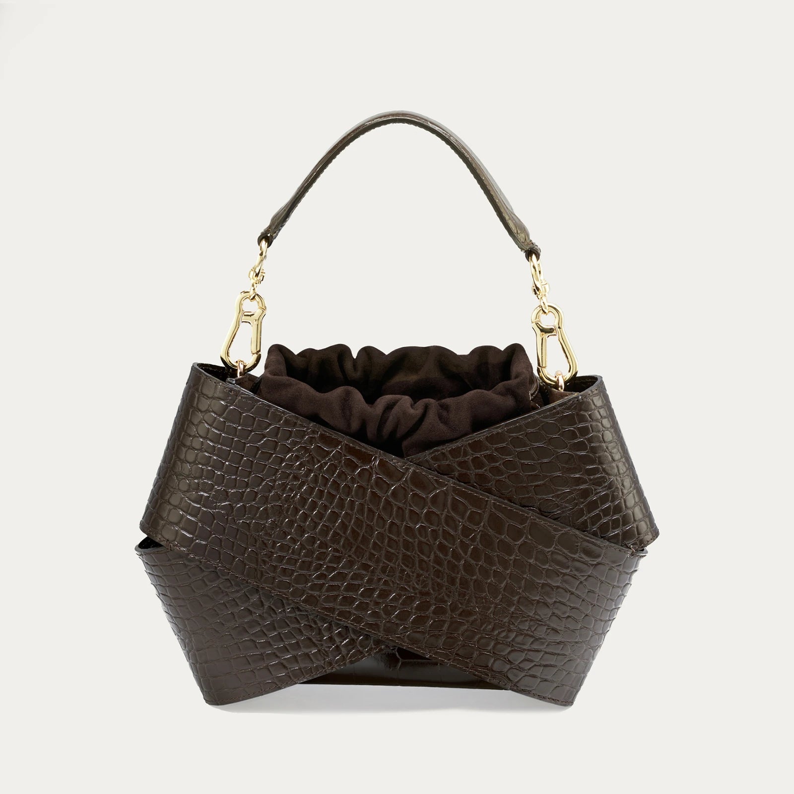 Miss V | Walnuss - Wildledertasche