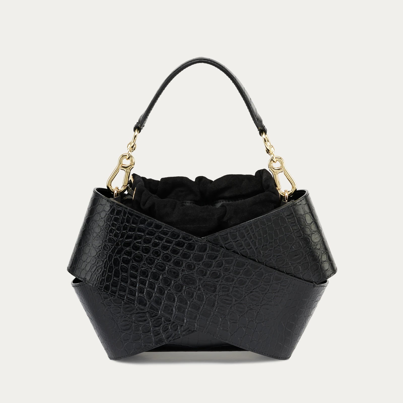 PANNA No.5 | black - Crocodile "limited edition" - shipping within 2 days -1