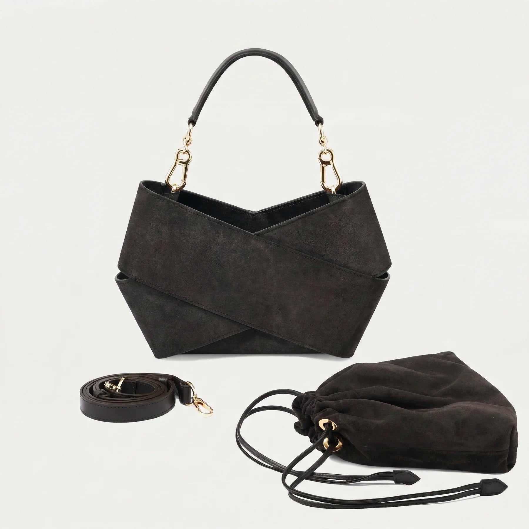 Panna 5 | czarny "welur" -5