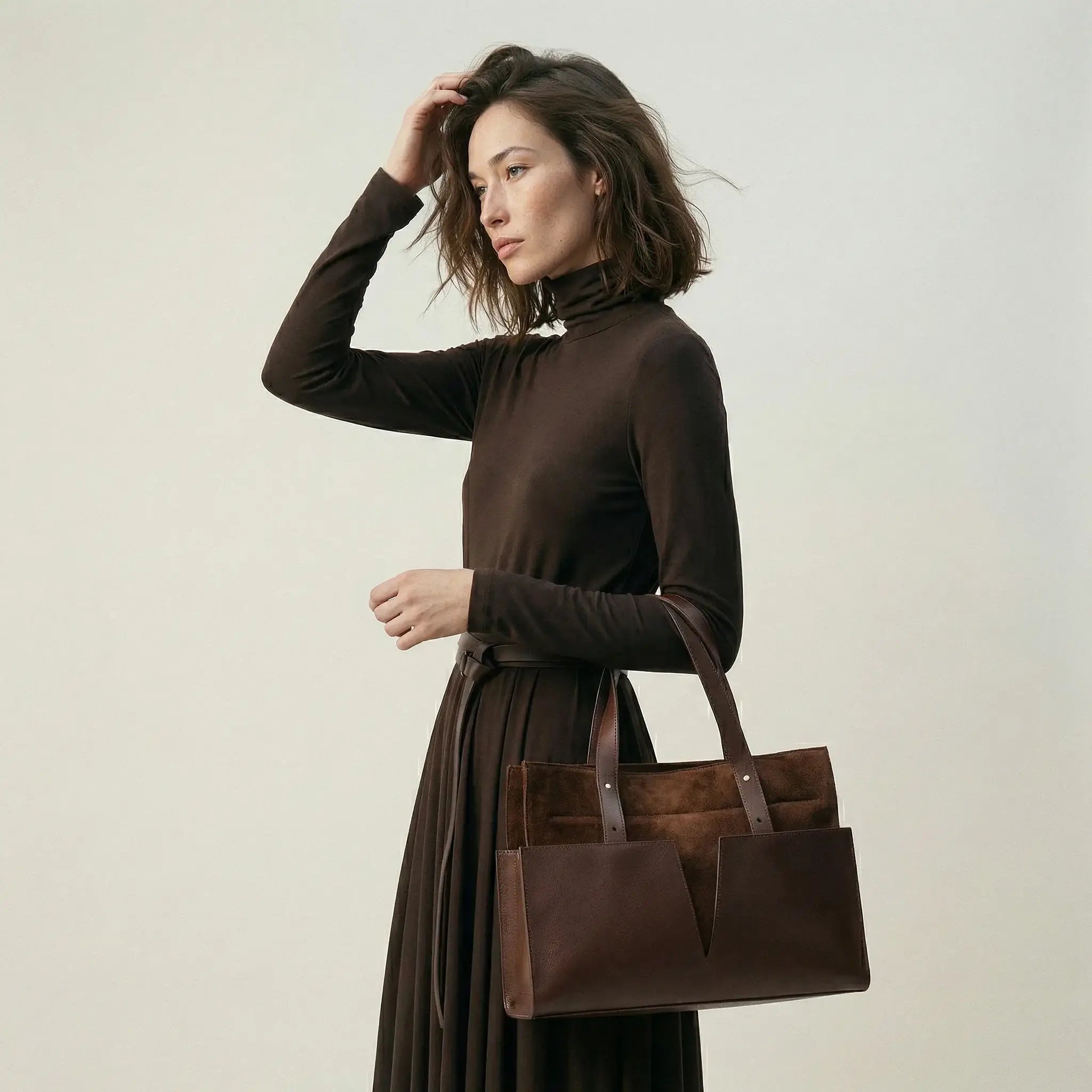 PANNA No.2 Tall | Dark chocolate ( suede) - shipping within 2 days -1