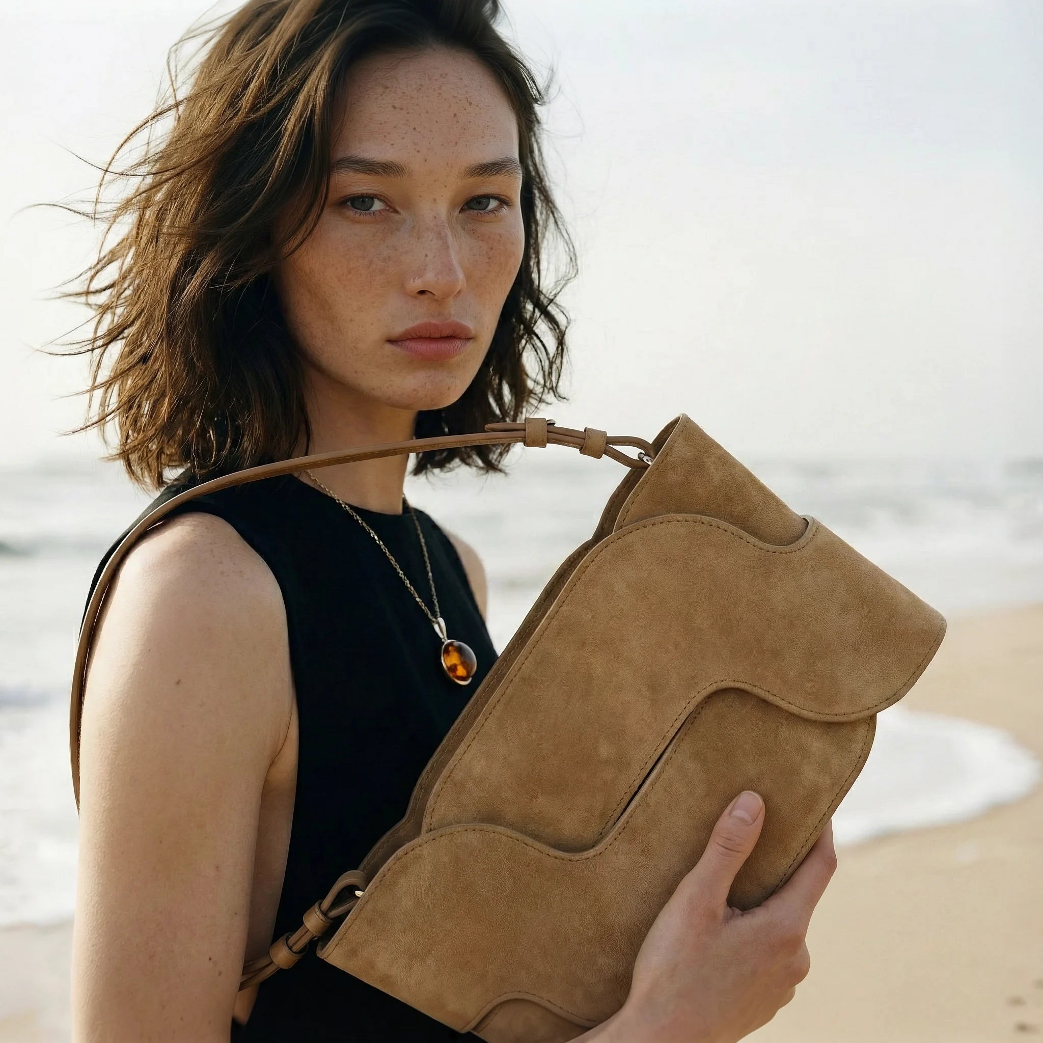 Panna 7 | bursztyn - zamsz -1