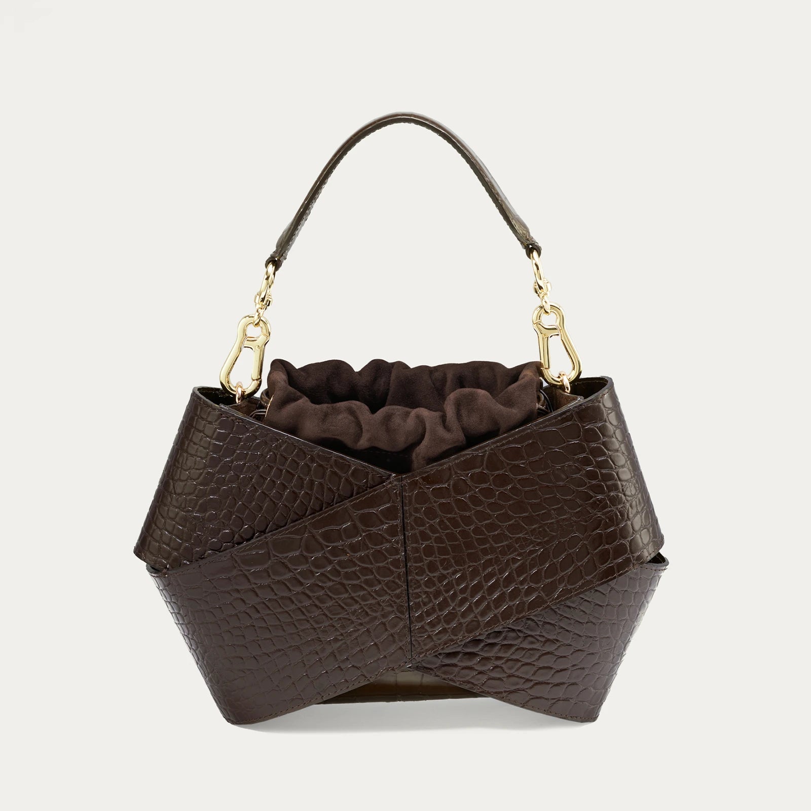 Miss V | Walnuss - Wildledertasche