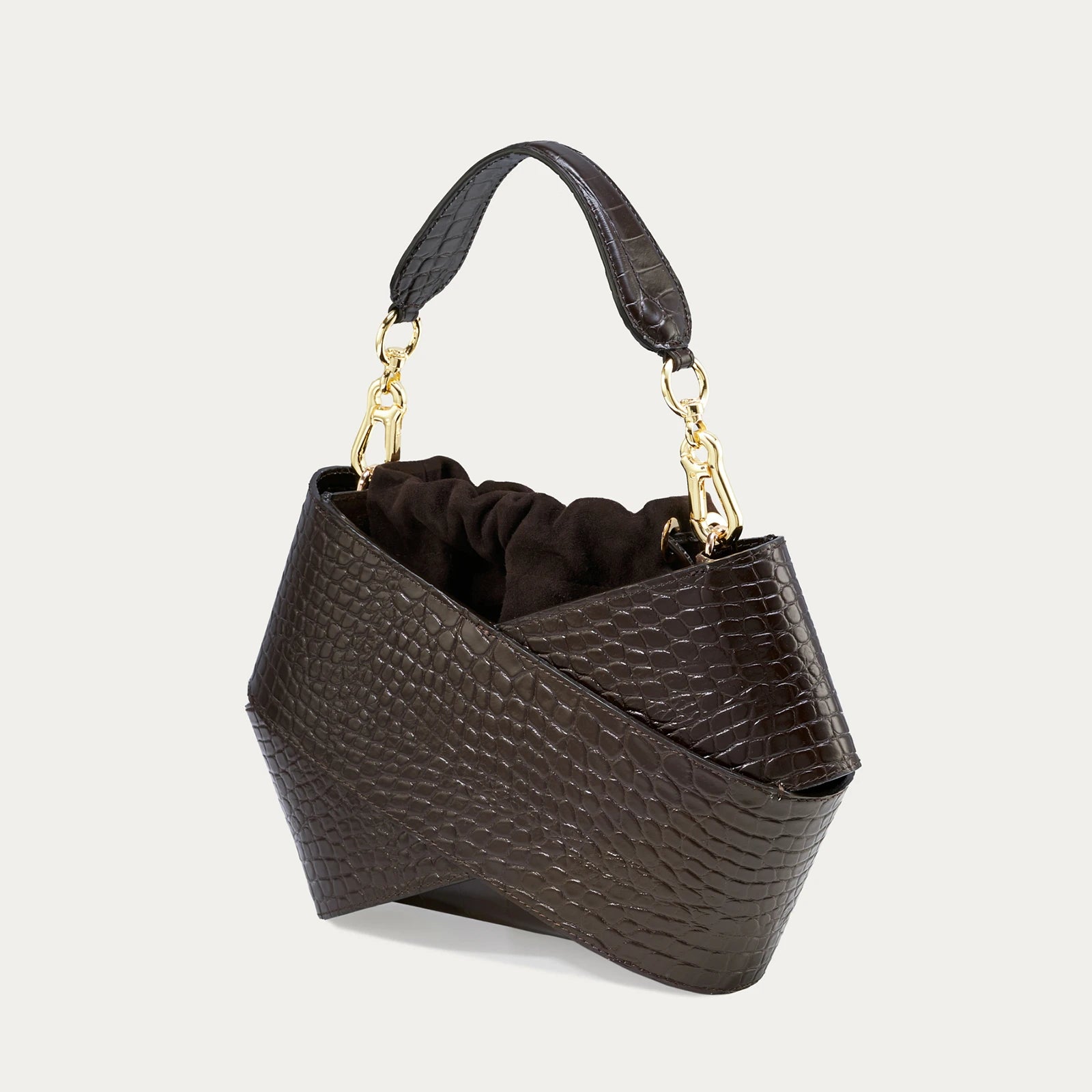 Miss V | Walnuss - Wildledertasche