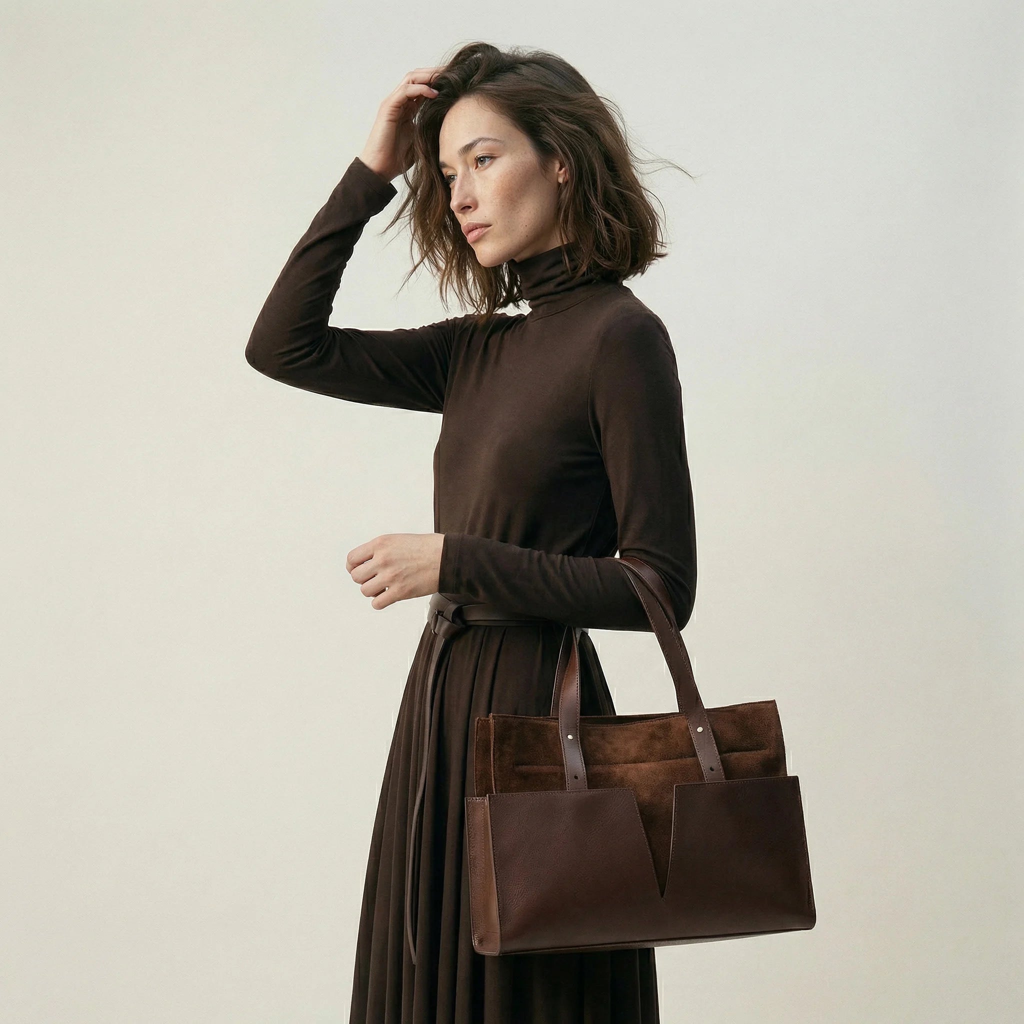 PANNA No.2 Tall | Dark chocolate ( suede) - shipping within 2 days -1