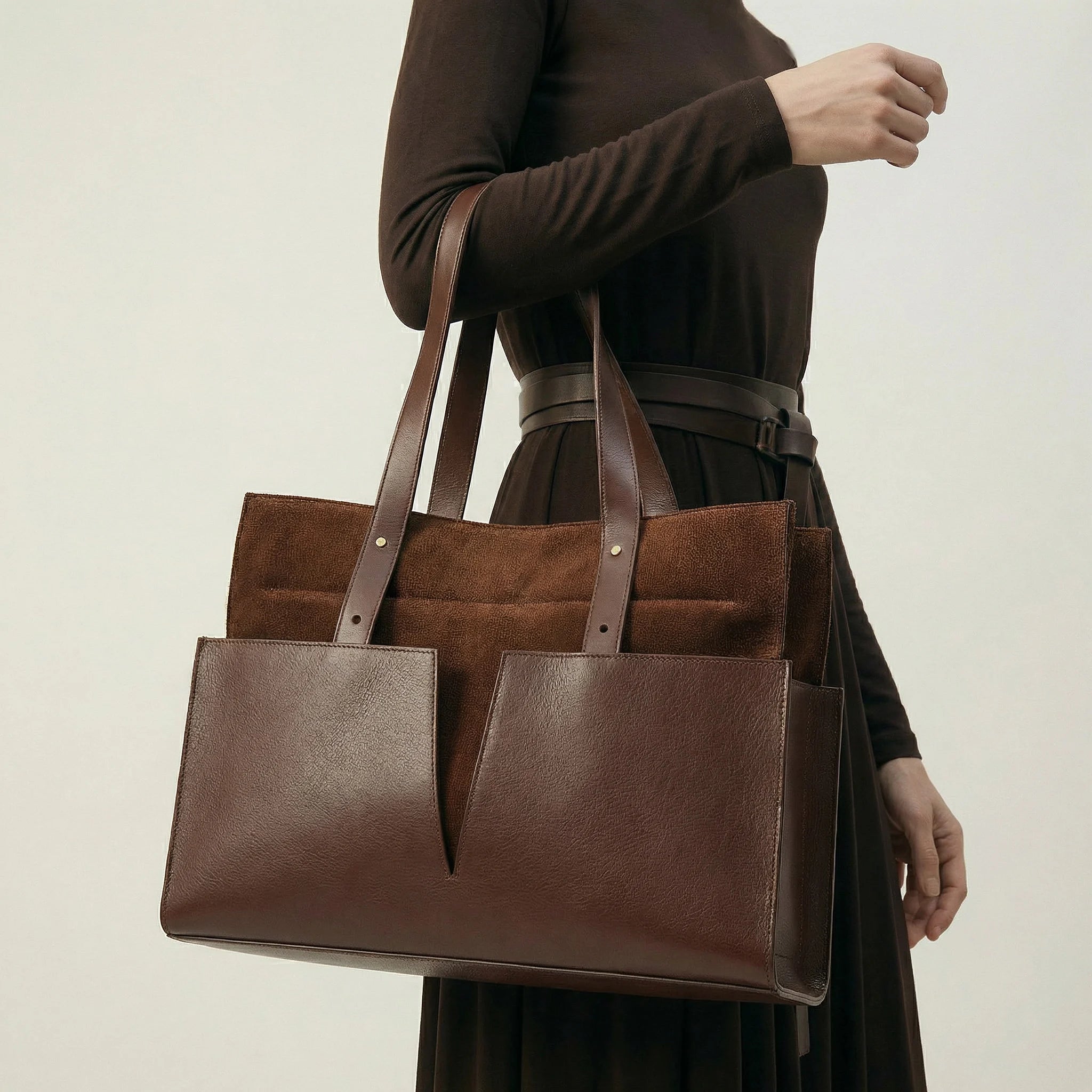 PANNA No.2 Tall | Dark chocolate ( suede) - shipping within 2 days -7