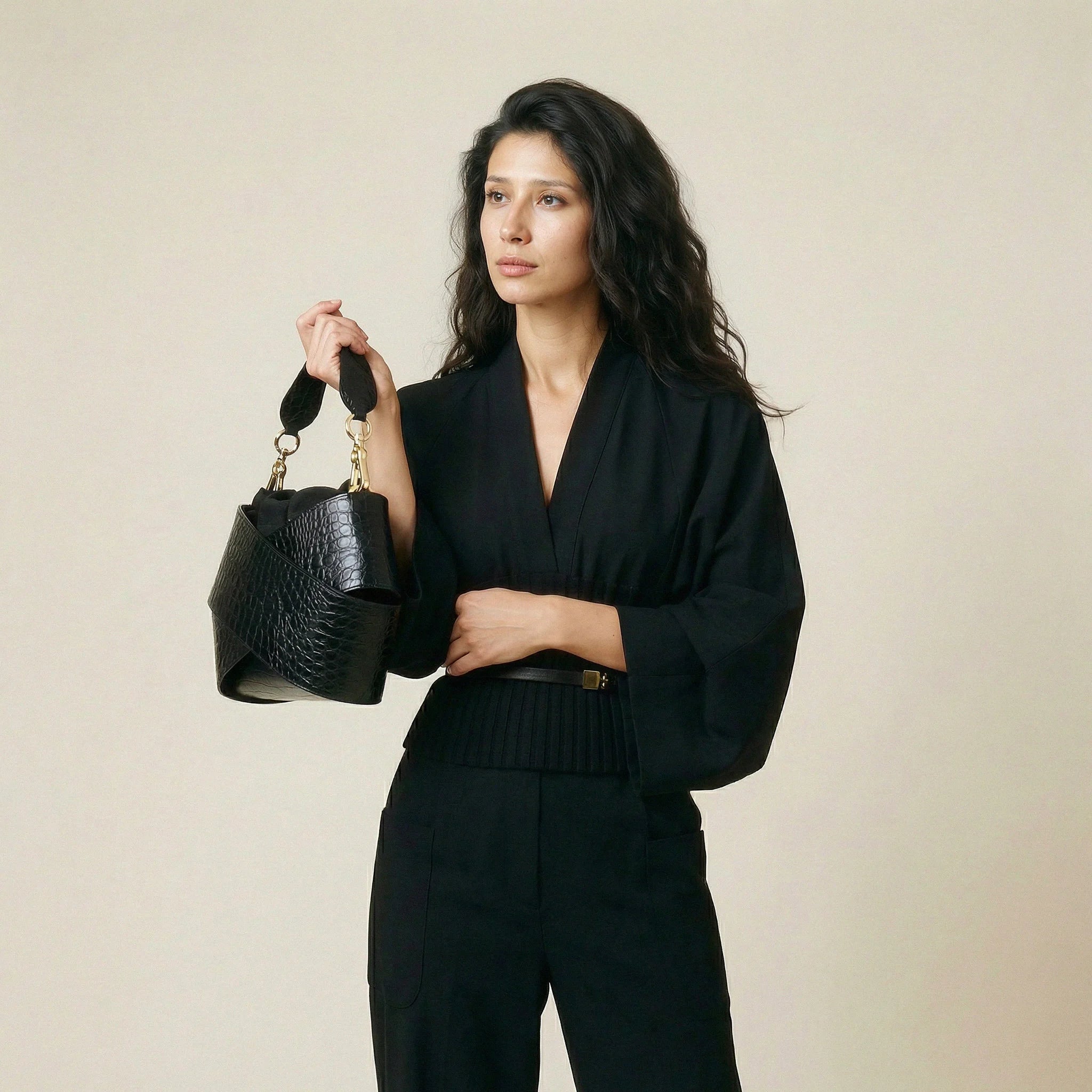 Panna 5 | czarny - Krokodyl "edycja limitowana" -4