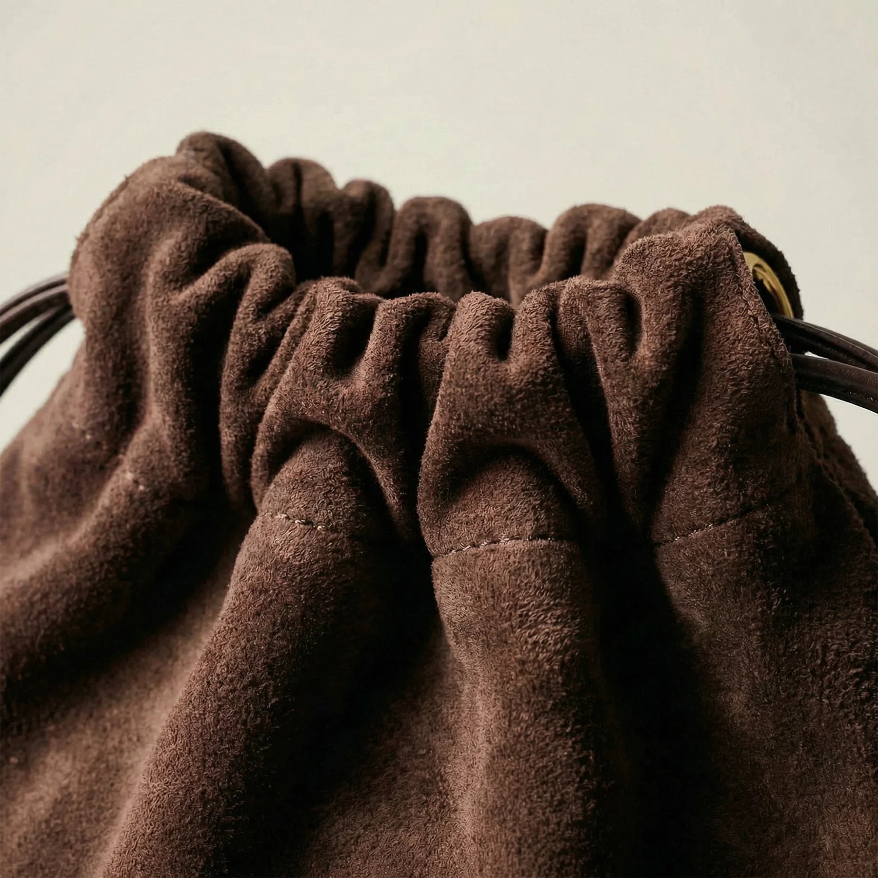 Woreczek do Panna 5 | zamsz - kasztan -3