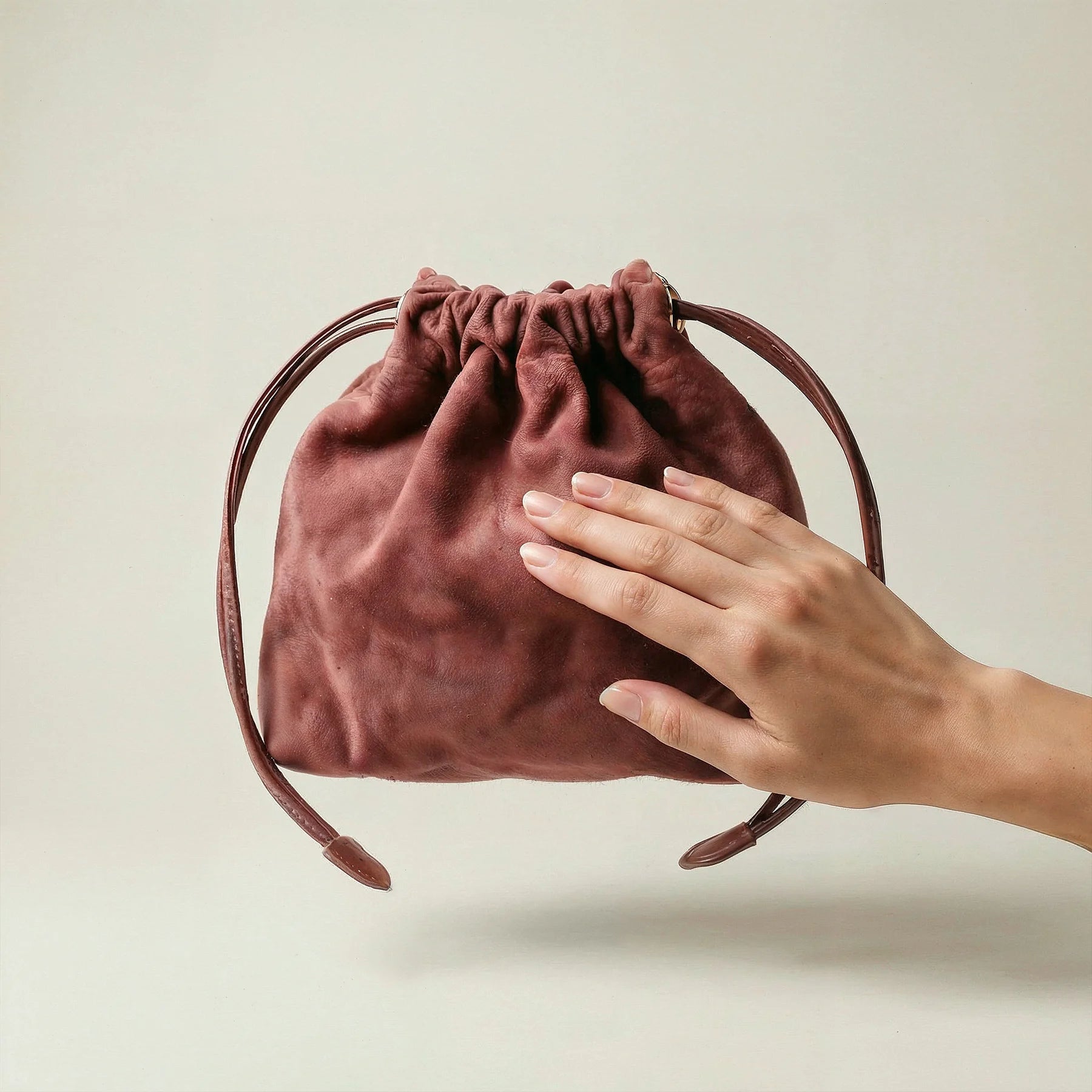 Woreczek do Panna 5 | zamsz - różowy -4